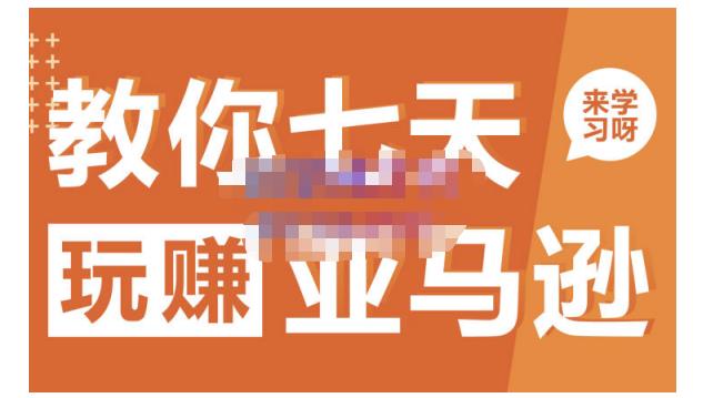 晟尧跨境·教你七天玩赚亚马逊,教你轻松玩赚亚马逊,适合小白学习-6688资源库