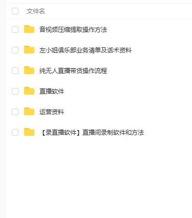 左小姐-直播带货俱乐部十三行、无人直播，全套教程附：工具、文档、话术资料-6688资源库