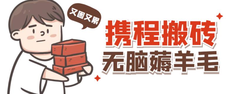 携程最新无脑薅羊毛低保玩法，后期稳定一天几十的收益，可多号放大收益-6688资源库
