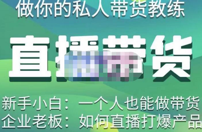 硬核传媒·直播带货（私人教练），实操实战教学，通俗易懂，学完后新手小白一个人也能做带货-6688资源库