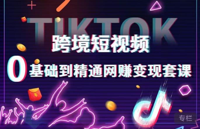 跨境短视频TIKTOK 0基础到精通网赚变现套课,跨境短视频独立站带货变现技巧-6688资源库
