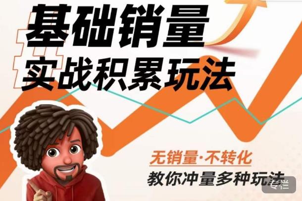 内功丨淘系基础销量实战积累玩法，无销量·不转化，教你冲量多种玩法-6688资源库