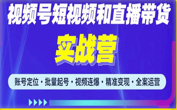 2023最新微信视频号引流和变现全套运营实战课程，小白也能玩转视频号短视频和直播运营-6688资源库