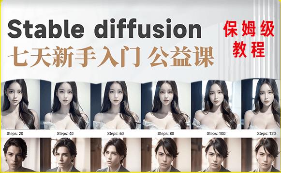 【AI训练营】全网第一个系统的stable diffusion基础课，新手入门必看-6688资源库
