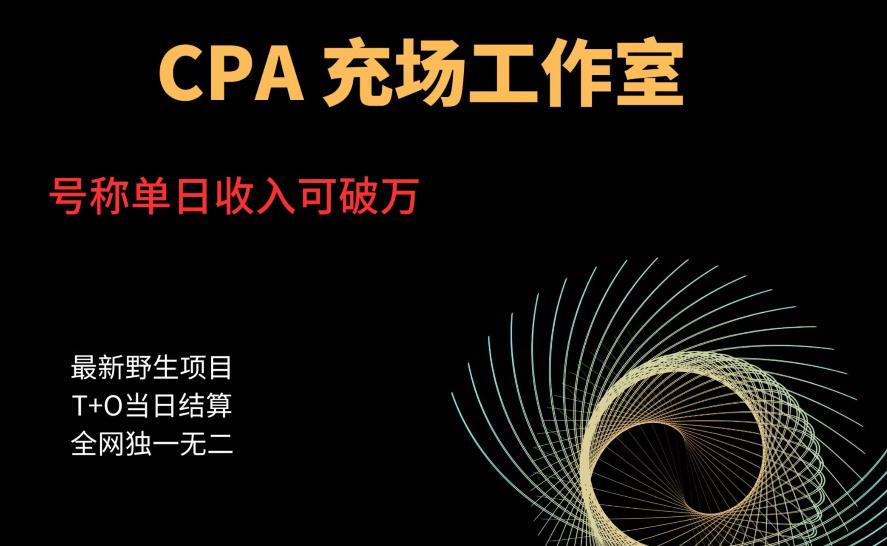 cpa充场工作室，号称单日收入10000+（揭秘）-6688资源库