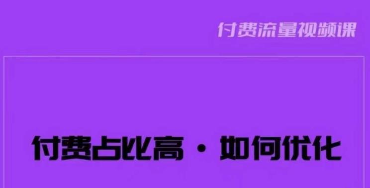 波波-付费占比高，如何优化？只讲方法，不说废话，高效解决问题！-6688资源库