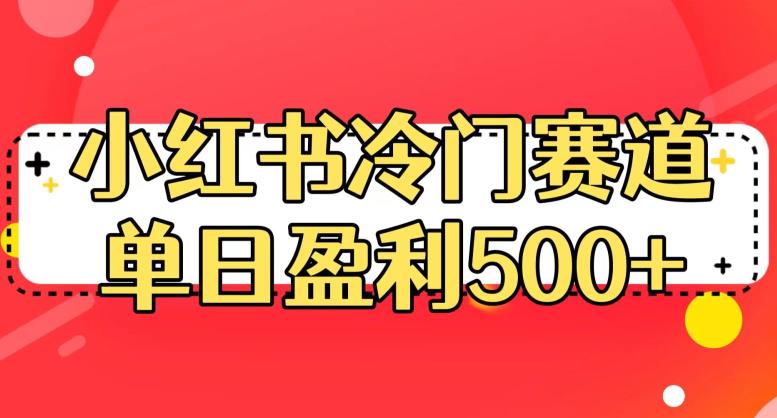 小红书冷门赛道,单日盈利500+【揭秘】-6688资源库