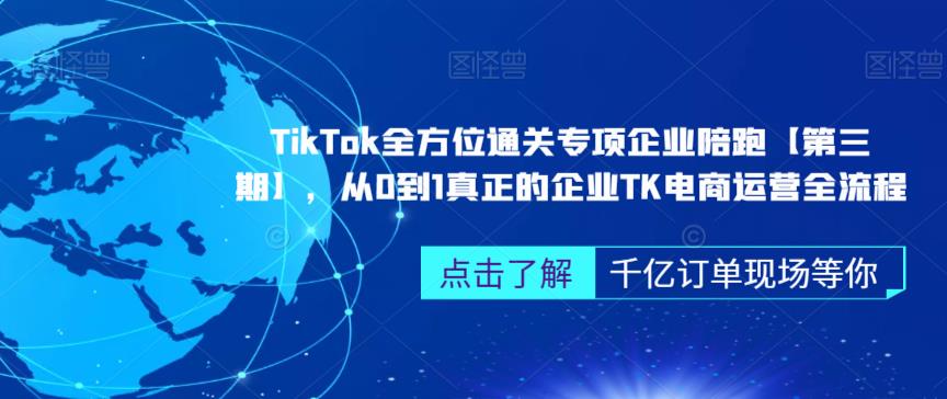 ‎TikTok全方位通关专项企业陪跑【第三期】，从0到1真正的企业TK电商运营全流程-6688资源库