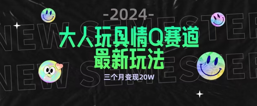 全新大人玩具情Q赛道合规新玩法，公转私域不封号流量多渠道变现，三个月变现20W【揭秘】-6688资源库