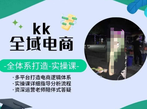 KK全域电商，全体系打造实操课，多平台打造电商逻辑体系-6688资源库