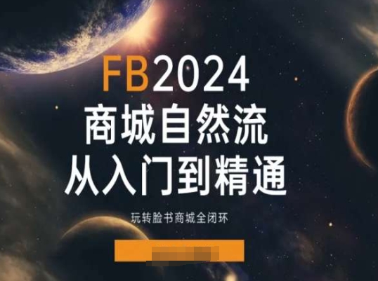 2024Faceboo商城自然流(从入门到精通),玩转脸书商城全闭环-6688资源库