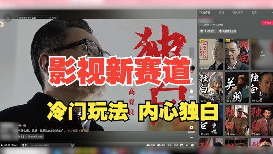 最新影视解说玩法，人物独白，30天涨粉24万+，全流程拆解【揭秘】-6688资源库
