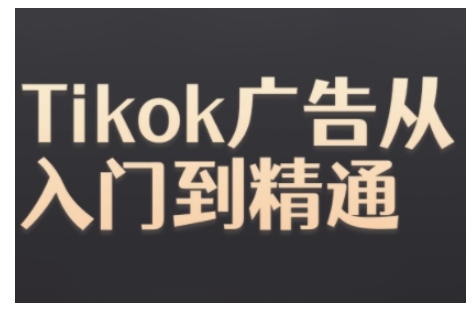 Tiktok Ads实操教程，Tiktok广告从入门到精通-6688资源库