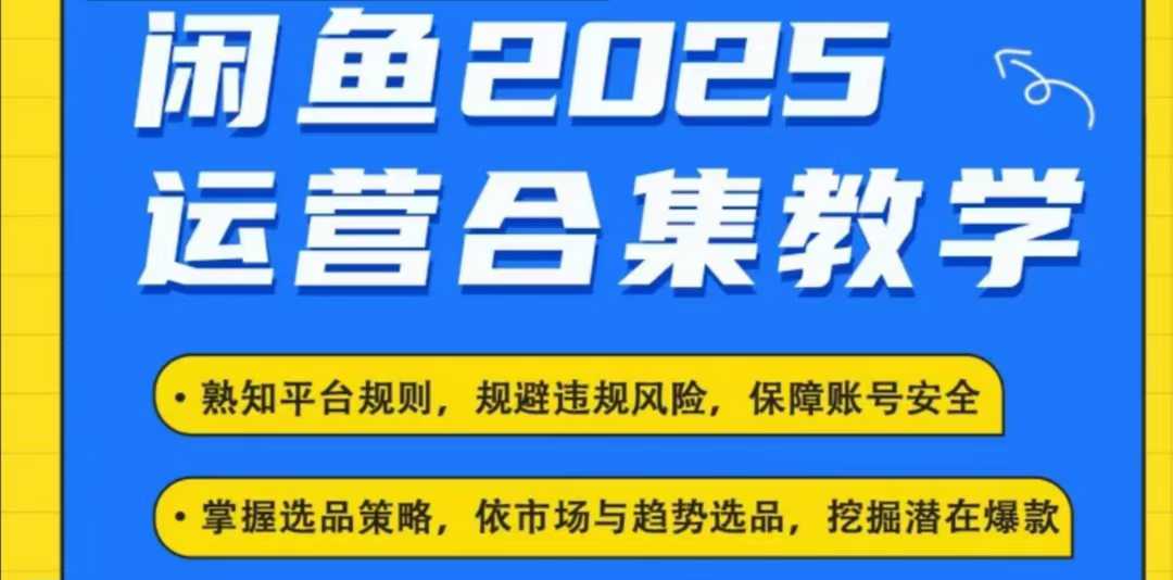 2025闲鱼电商运营全集，2025最新咸鱼玩法-6688资源库