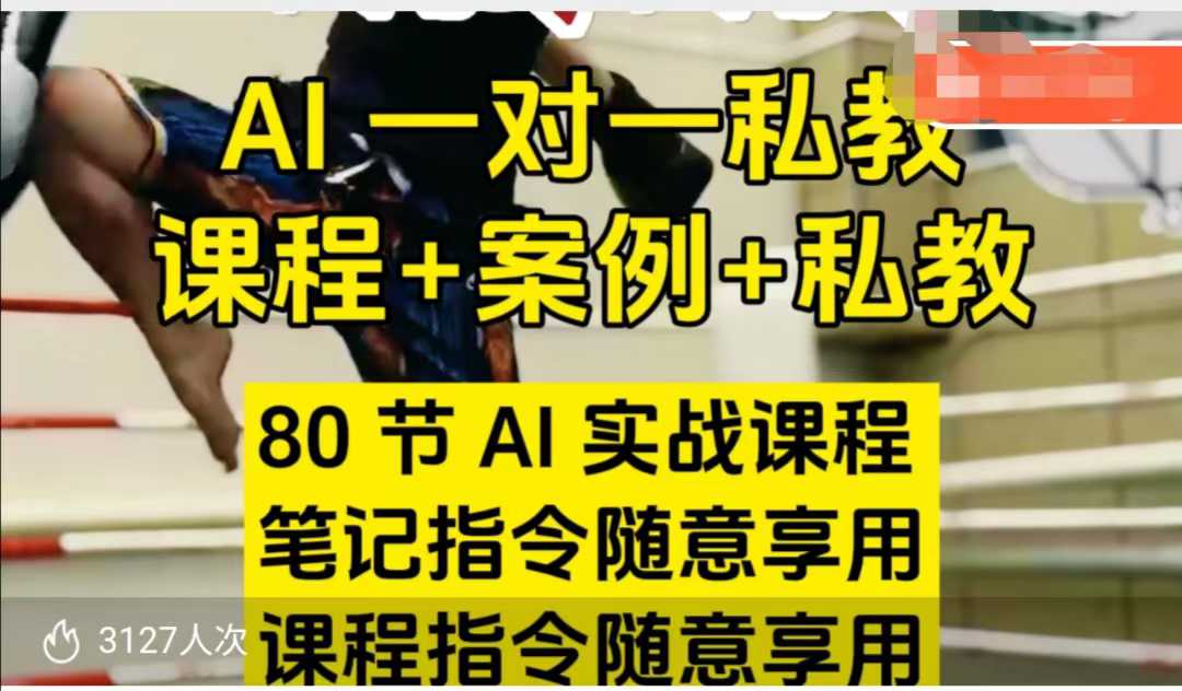 AI指令实战课，课程+案例，80节AI实战课程，笔记指令随意享用，课程指令随意享用-6688资源库