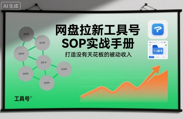 网盘拉新工具号SOP实战手册，打造没有天花板的被动收入-6688资源库