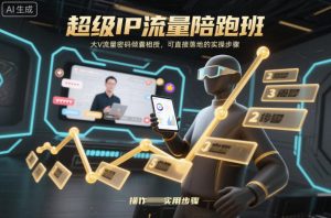 超级IP流量陪跑班，大V流量密码倾囊相授，可直接落地的实操步骤-6688资源库