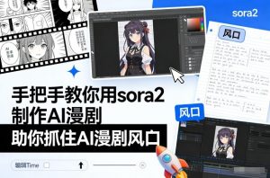 手把手教你用sora2制作AI漫剧,助你抓住AI漫剧风口-6688资源库