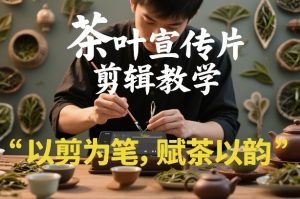 茶叶宣传片剪辑教学，以剪为笔，赋茶以韵，新手也能拍出高级感-6688资源库