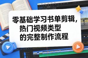 零基础学习书单剪辑，热门视频类型的完整制作流程（更新2026）-6688资源库