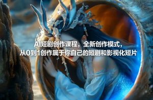 AI短剧创作课程，全新创作模式，从0到1创作属于你自己的短剧和影视化短片-6688资源库