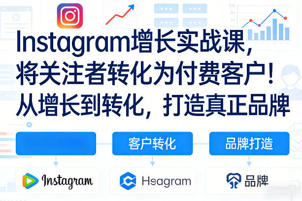 Instagram增长实战课，将关注者转化为付费客户！从增长到转化，打造真正品牌（双语字幕）-6688资源库