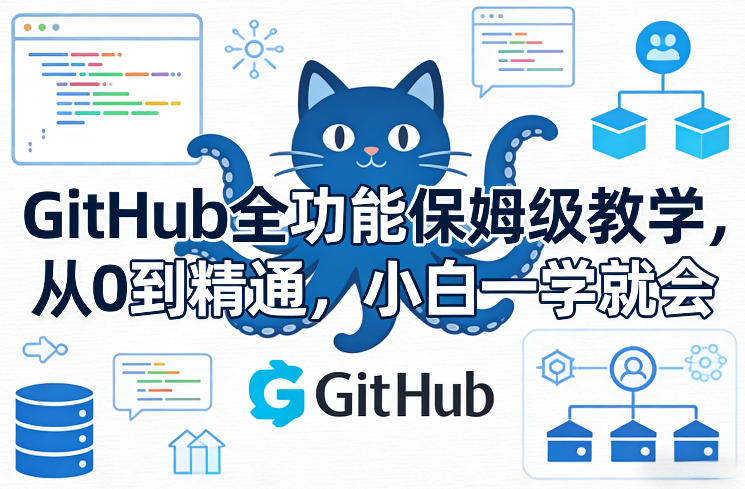 GitHub全功能保姆级教学，从0到精通，小白一学就会-6688资源库