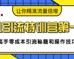 卓凡引流特训营第一期：高手零成本引流秘籍和操作技巧，让你精准流量倍增-6688资源库