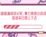 抖音直播间风火轮,暴力微信引流技术,低成本日加上千法-6688资源库