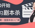红娘子·从0开始学习剧本杀，你的第一堂剧本杀入门课 简单易懂 市场需求大-6688资源库