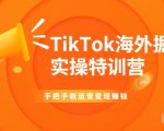 TikTok海外掘金实操特训营：手把手教运营变现赚钱-6688资源库