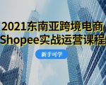 2021东南亚跨境电商Shopee实战运营课程,0基础、0经验、0投资的副业项目-6688资源库