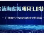 黄岛主·淘宝蓝海虚拟项目3.0，小白宝妈零基础的都可以做到月入过万-6688资源库
