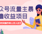 公众号流量主暴利撸收益项目,空闲时间操作单人月入过万-6688资源库