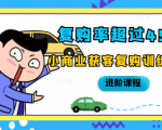 复购率超过45%,小商业获客复购训练营进阶课程-6688资源库