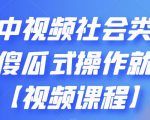抖音中视频社会类玩法，傻瓜式操作就能赚钱【视频课程】-6688资源库