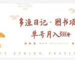 多渔日记·图书项目,无货源图书模式,纯搬运,单号月入4000+-6688资源库