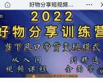 萌飞好物·2022抖音好物分享训练营，当下风口带货变现模式，从入门到精通-6688资源库