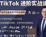 大山老师TikTok进阶实战课：账号详解，流量运营，实战变现，助力你成功出海-6688资源库