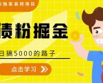 全网2022独家暴利项目，负债粉掘金，日搞5000的路子-6688资源库