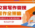 自媒体专业文案写作变现，月入10W+写作策略，教你从零开始学写作-6688资源库