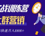 社群营销全套体系课程，助你了解什么是社群，教你快速步入月营10000+-6688资源库