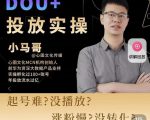小马哥-Dou+投放实操课,抖加投放,随心推,付费起号逻辑,打破低播放转化-6688资源库