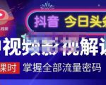 嚴如意·中视频影视解说—掌握流量密码,自媒体运营创收,批量运营账号-6688资源库