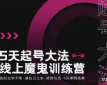 大播·五天起号魔鬼训练营，告别光学不练，逼自己上车，成败与否，5天拿到结果-6688资源库
