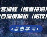 京东撸货全套课程（惊喜拼购），京东撸货项目深度解析（附软件）-6688资源库