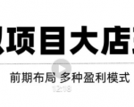 虚拟项目月入几万大店玩法分享,多店操作利润倍增(快速起店盈利)-6688资源库