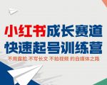 小红书成长赛道快速起号训练营，不露脸不写长文不拍视频，0粉丝冷启动变现之路-6688资源库