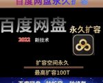 百度网盘无限扩容技术,外面卖399的,无论自己用还是用做引流都可以-6688资源库