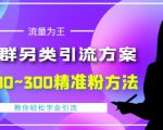 价值888的QQ群另类引流方案，半自动操作日200~300精准粉方法【视频教程】-6688资源库